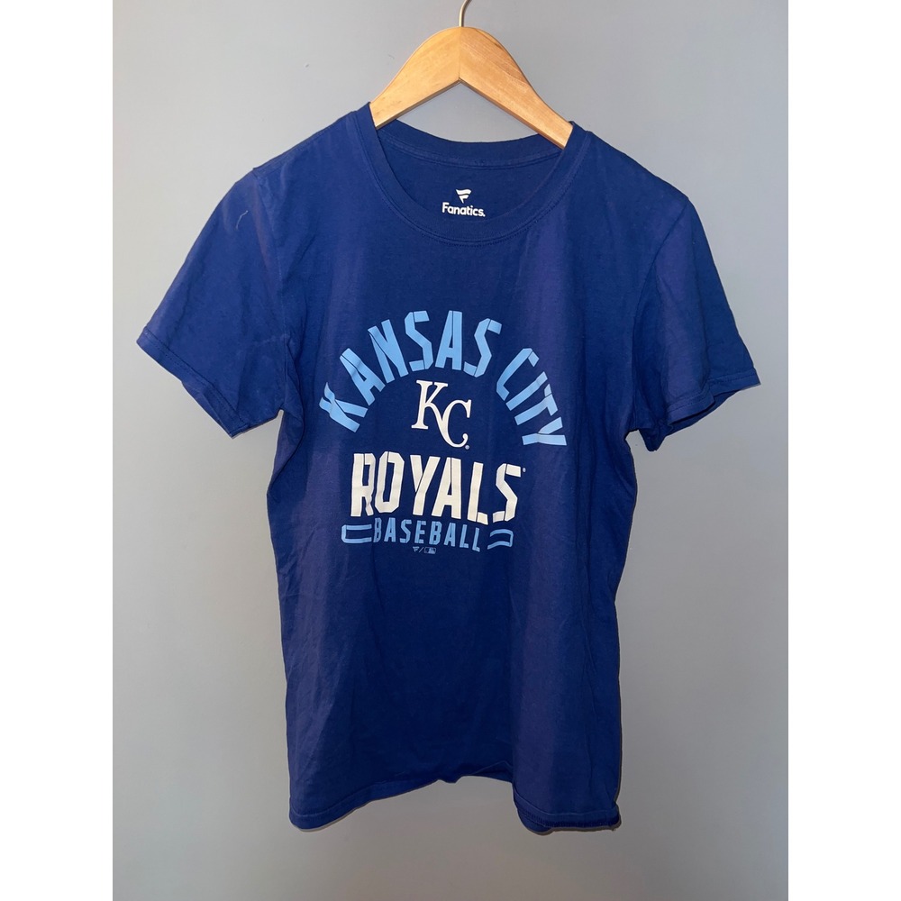 Fanatics Kansas City Royals MLB Baseball Graphic T-Shirt‎ Blue Mens Small